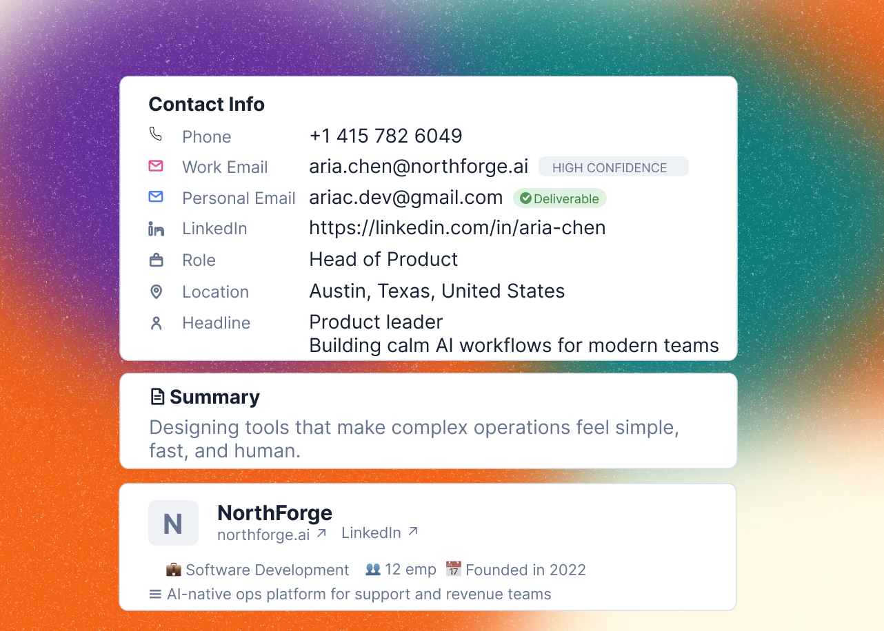 Enrichment fields · source flags